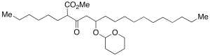 2-Hexyl-3-oxo-5-[(tetrahydro-2H-pyran-2-yl)oxy]-hexadecanoic Acid Methyl Ester(Mixture of Diastereomers)