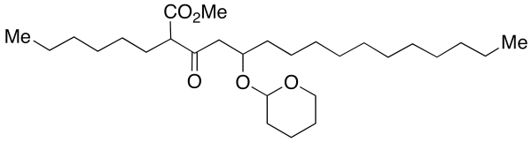 2-Hexyl-3-oxo-5-[(tetrahydro-2H-pyran-2-yl)oxy]-hexadecanoic Acid Methyl Ester(Mixture of Diastereomers)