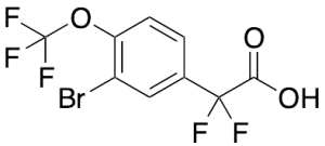 2-(3-Bromo-4-(trifluoromethoxy)phenyl)-2,2-difluoroacetic acid