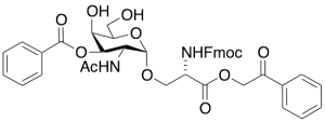 3-O-Benzoyl-N-acetyl-α-D-galactosaminyl-1-O-N-(Fmoc)serine Phenacylester