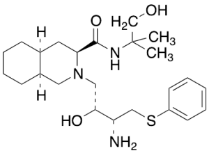 (3S,4aS,8aS)-2-[(2R,3R)-3-[(3-Amino-2-hydroxy-4-phenythiobutyl]-decahydro-N-(2-hydroxy-1,1-dimethylethyl)-3-isoquinolinecarboxamide