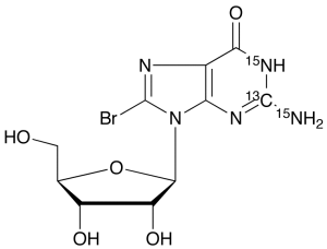 8-Bromoguanosine-13C,15N2