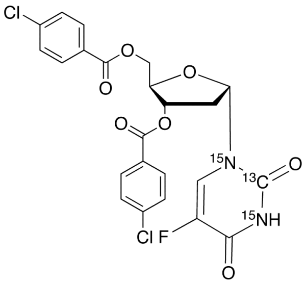 3,5-Di-O-p-chlorobenzoyl Alpha-Floxuridine-13C,15N2
