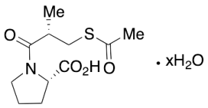 1-[(S)-3-(Acetylthio)isobutyryl]-L-proline Hydrate