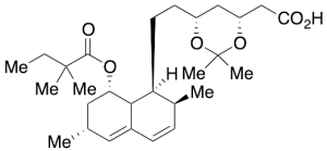 2-((4R,6R)-6-(2-((1S,2S,6R,8S,8aR)-8-((2,2-Dimethylbutanoyl)oxy)-2,6-dimethyl-1,2,6,7,8,8a-hexahydronaphthalen-1-yl)ethyl)-2,2-dimethyl-1,3-dioxan-4-yl)acetic Acid