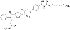 N-[[2-[[[4-[[[(Hexyloxy)carbonyl]amino]iminomethyl]phenyl]amino]methyl]-1-methyl-1H-benzimidazol-5-yl]carbonyl]-N-2-pyridinyl-Beta-Alanine Methyl Ester