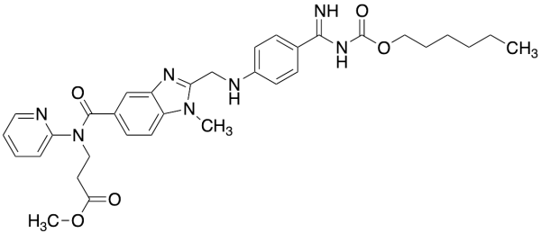 N-[[2-[[[4-[[[(Hexyloxy)carbonyl]amino]iminomethyl]phenyl]amino]methyl]-1-methyl-1H-benzimidazol-5-yl]carbonyl]-N-2-pyridinyl-Beta-Alanine Methyl Ester