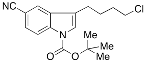 3-(4-Chlorobutyl)-1-(tert-butyloxycarbonyl)indole-5-carbonitrile