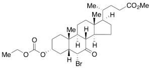 (3Alpha,5Beta,6Alpha)-6-Bromo-3-[(ethoxycarbonyl)oxy]-7-oxo-cholan-24-oic Acid Methyl Ester