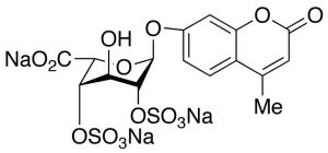 4-Methylumbelliferyl Alpha-L-Idopyranosiduronic Acid 2,4-Disulfate Trisodium Salt