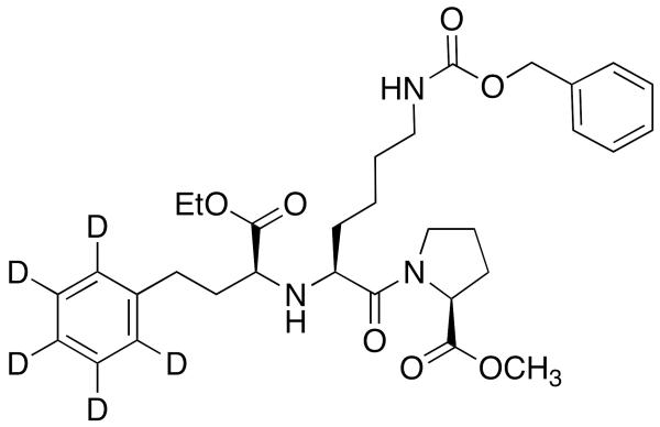 N-Benzyloxycarbonyl (S)-Lisinopril-d5 Ethyl Methyl Diester