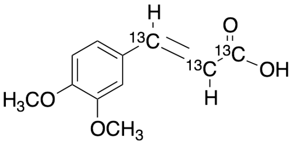 3,4-Dimethoxy[7,8,9,-13C3]-cinnamic Acid
