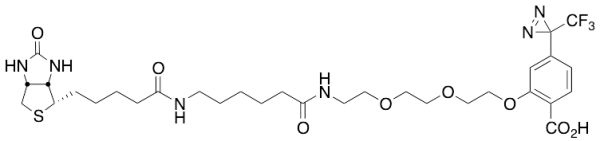 2-[2-[2-[2-[6-(Biotinylaminohexanoyl]aminoethoxy]ethoxy]ethoxy]-4-[3-(trifluoromethyl)-3H-diazirin-3-yl]benzoic Acid