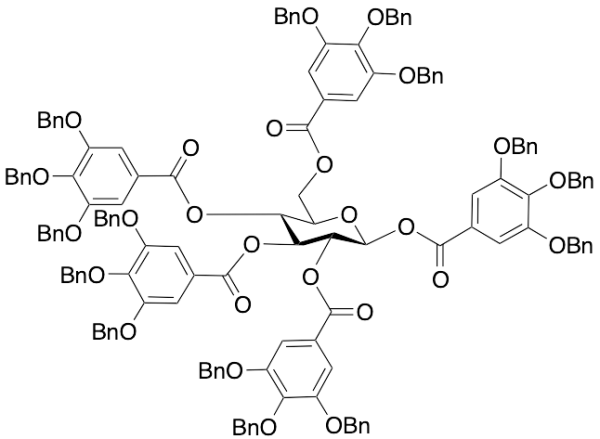 1,2,3,4,6-Penta-O-(3,4,5-tri-O-benzylgalloyl)-Beta-D-glucopyranose