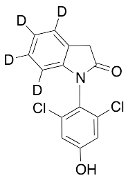 1-(2,6-Dichloro-4-hydroxyphenyl)-1,3-dihydro-2H-Indol-2-one-d4