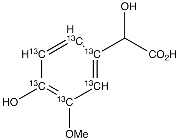 4-Hydroxy-3-methoxymandelic Acid-13C6