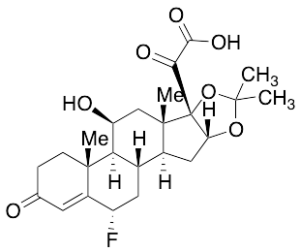 (6a,11b,16a)-6-Fluoro-11-hydroxy-16,17-[(1-methylethylidene)bis(oxy)]-3,20-dioxo-pregn-4-en-21-oic Acid