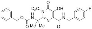 Benzyl [1-[4-[[(4-Fluorobenzyl)amino]carbonyl]-5-hydroxy-1-methyl-6-oxo-1,6-dihydropyrimidin-2-yl]-1-methylethyl]carbamate-d3