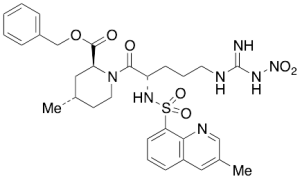 N-Nitro-1,2,3,4-tetradehydro (2S,4S)-Argatroban Benzyl Ester
