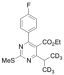 [4-(4-Fluorophenyl)-6-(1-methylethyl)-2-(methylsulfinyl)-5-pyrimidinyl]-ethyl Ester-d6