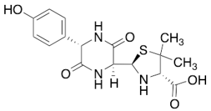 (2R,4S)-2-[(2S,5S)-5-(4-Hydroxyphenyl)-3,6-dioxo-2-piperazinyl]-5,5-dimethyl-4-thiazolidinecarboxylic Acid