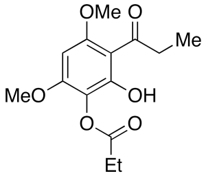 1-[2-Hydroxy-4,6-dimethoxy-3-(1-oxopropoxy)phenyl]-1-propanone