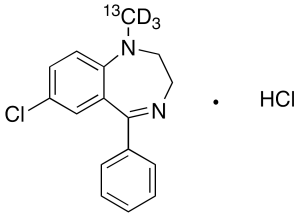Medazepam-13C,d3 Hydrochloride
