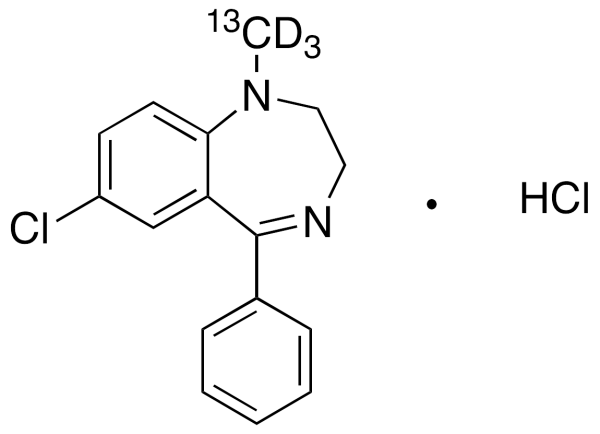 Medazepam-13C,d3 Hydrochloride