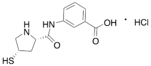 3-((2S,4S)-4-Mercaptopyrrolidine-2-carboxamido)benzoic Acid Hydrochloride