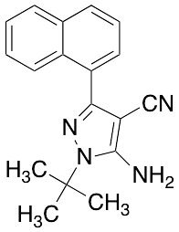 5-Amino-3-(1-naphthyl)-4-cyano-1-tert-butylpyrazole