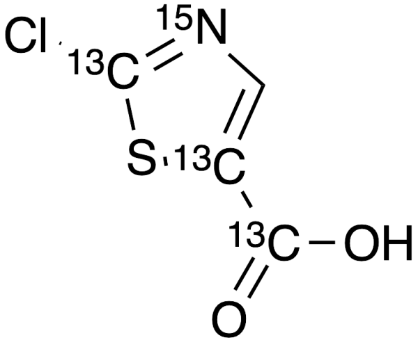 2-Chloro-5-thiazolecarboxylic Acid-13C3,15N