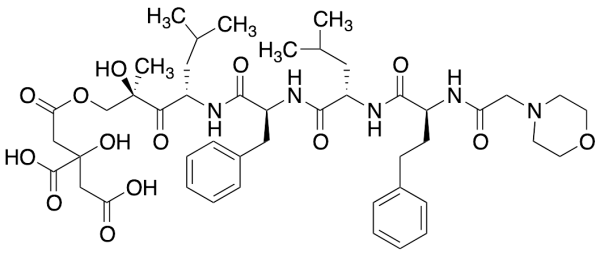 2-((4S,7S,10S,13S,15R)-10-Benzyl-15-hydroxy-7,13-diisobutyl-15-methyl-1-morpholino-2,5,8,11,14,18-hexaoxo-4-phenethyl-17-oxa-3,6,9,12-tetraazanonadecan-19-yl)-2-hydroxysuccinic Acid