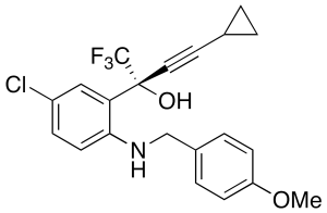 (R)-5-Chloro-Alpha-(cyclopropylethynyl)-2-[[(4-methoxyphenyl)methyl]amino]-Alpha-(trifluoromethyl)benzenemethanol