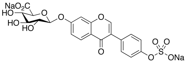 Daidzein 7-Beta-D-Glucuronide 4’-Sulfate Disodium Salt