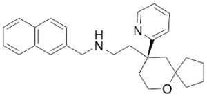 (R)-N-(Naphthalen-2-ylmethyl)-2-(9-(pyridin-2-yl)-6-oxaspiro[4.5]decan-9-yl)ethanamine