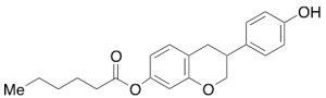 3-(4-Hydroxyphenyl)chroman-7-yl Hexanoate
