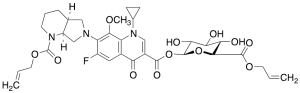 rac N-Allyloxycarbonyl cis-Moxifloxacin Acyl-Beta-D-glucuronide Allyl Ester
