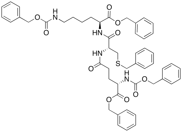 N,N-Dibenzyloxycarbonyl-S,O,O-tri-benzyl-L-Gamma-glutamyl-L-cysteinyl-L-lysine