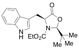 (2S,4S)-2-(tert-Butyl)-3-(ethoxycarbonyl)-4-(indol-3-yl-methyl]-1,3-oxazolidin-5-one
