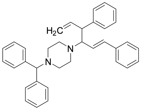 (E)-1-Benzhydryl-4-(1,4-diphenylhexa-1,5-dien-3-yl)piperazine