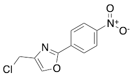 4-(Chloromethyl)-2-(4-nitrophenyl)-1,3-oxazole (>90%)