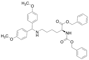 N6-[Bis(4-methoxyphenyl)methyl]-N2-[(phenylmethoxy)carbonyl]-L-lysine Phenylmethyl Ester
