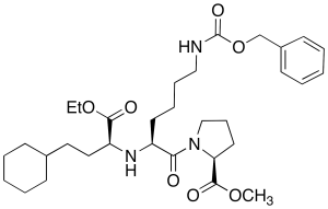 N-Benzyloxycarbonyl Lisinopril Cyclohexyl Analogue Ethyl Methyl Diester