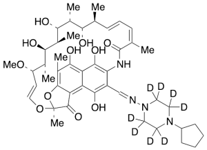25-Desacetyl Rifapentin-d8