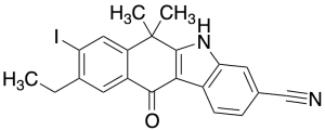 9-Ethyl-8-iodo-6,6-dimethyl-11-oxo-6,11-dihydro-5H-benzo[b]carbazole-3-carbonitrile