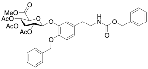 N-Benzyloxycarbonyl-4-O-benzyl Dopamine Tri-O-acetyl-3-Beta-D-Glucuronic Acid Methyl Ester