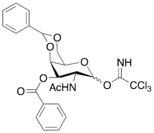 2-(Acetylamino)-2-deoxy-3-O-benzoyl-4,6-O-benzylidene-D-galactopyranose Trichloroacetimidate