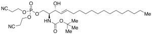 Bis(2-cyanoethyl)-1-(N-tert-butyloxycarbonyl)-D-erythro-D-sphingosine-1-phosphate