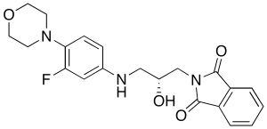 N-(3-Phthalimido-2-(R)-hydroxypropyl)-3-fluoro-4-(morpholinyl)aniline