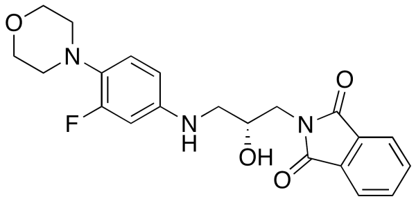 N-(3-Phthalimido-2-(R)-hydroxypropyl)-3-fluoro-4-(morpholinyl)aniline